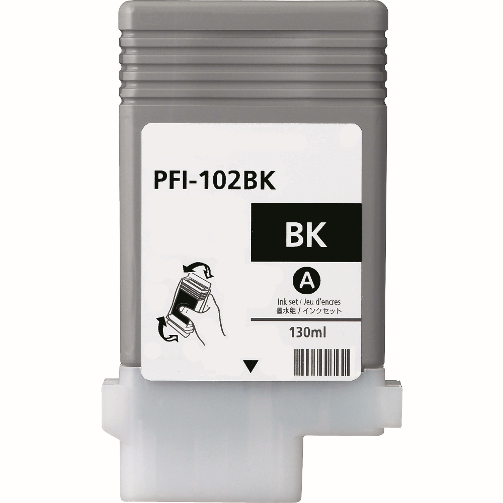 Huismerk Canon PFI102BK inktcartridge zwart